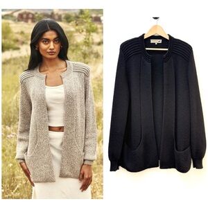PERUVIAN LINK Ebel Alpaca Collection Cardigan Sweater XL Black